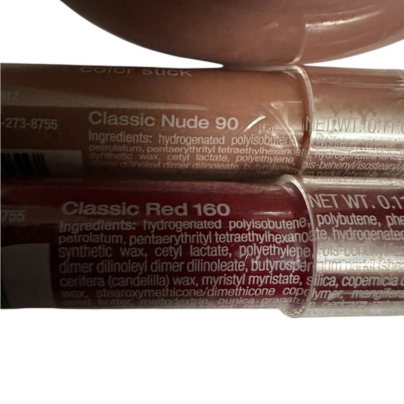 BUNDLE OF 2 Neutrogena Moisture Smooth Color Stick 160 RED & 90 NUDE SEALED - Picture 5 of 5